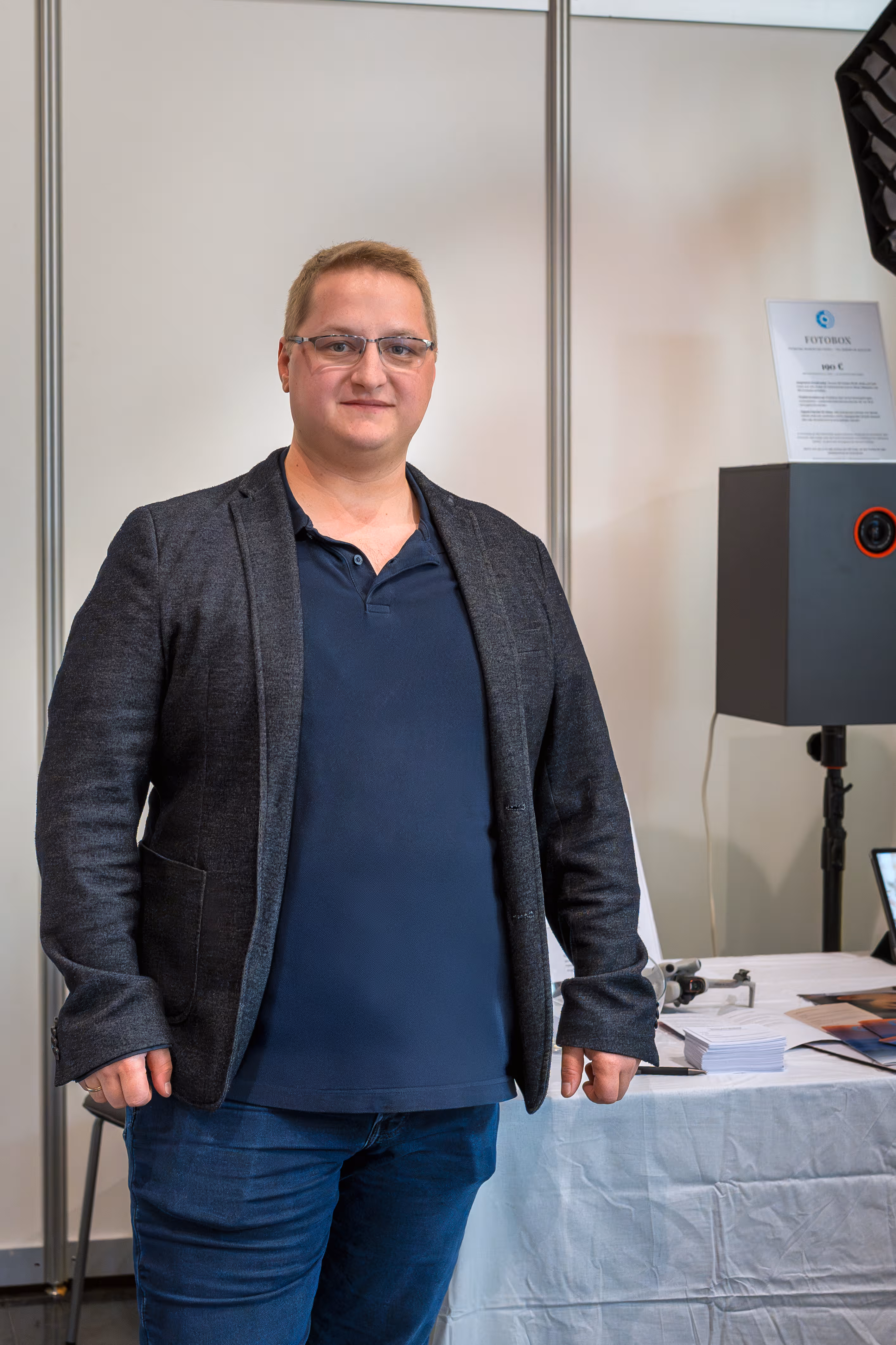 Mark Tietz am Messestand auf der Hochzeitsmesse Leutkirch 2026