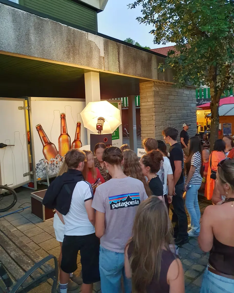 Fotobox im Einsatz beim Stadtfest Sonthofen - Eventfotografie Allgäu