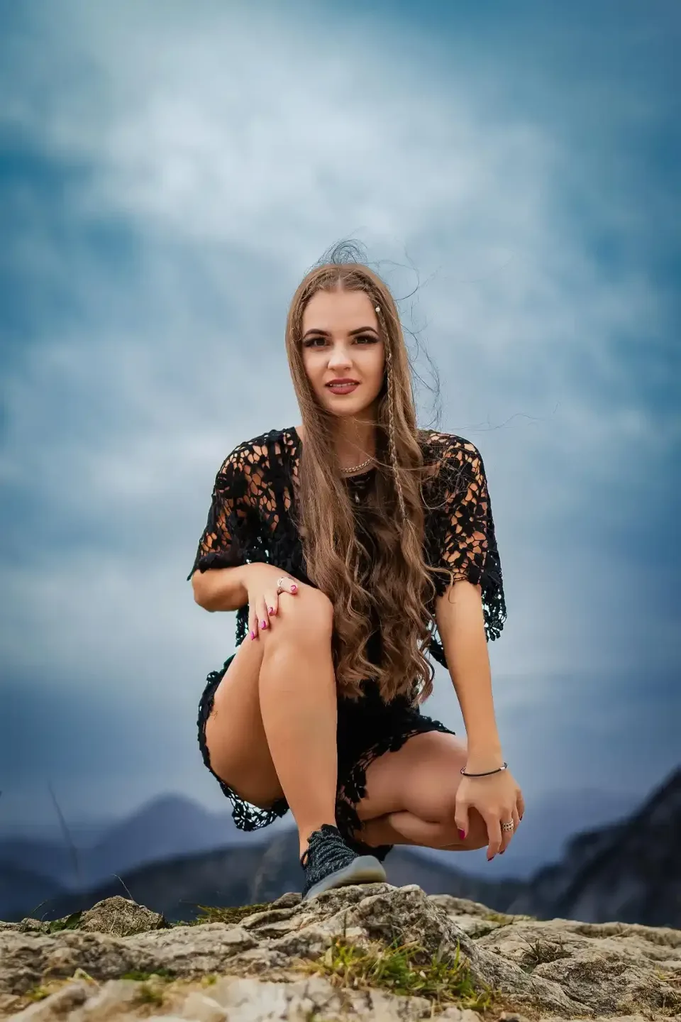 Boho-Portrait in den Bergen - Portraitfotografie Allgäu