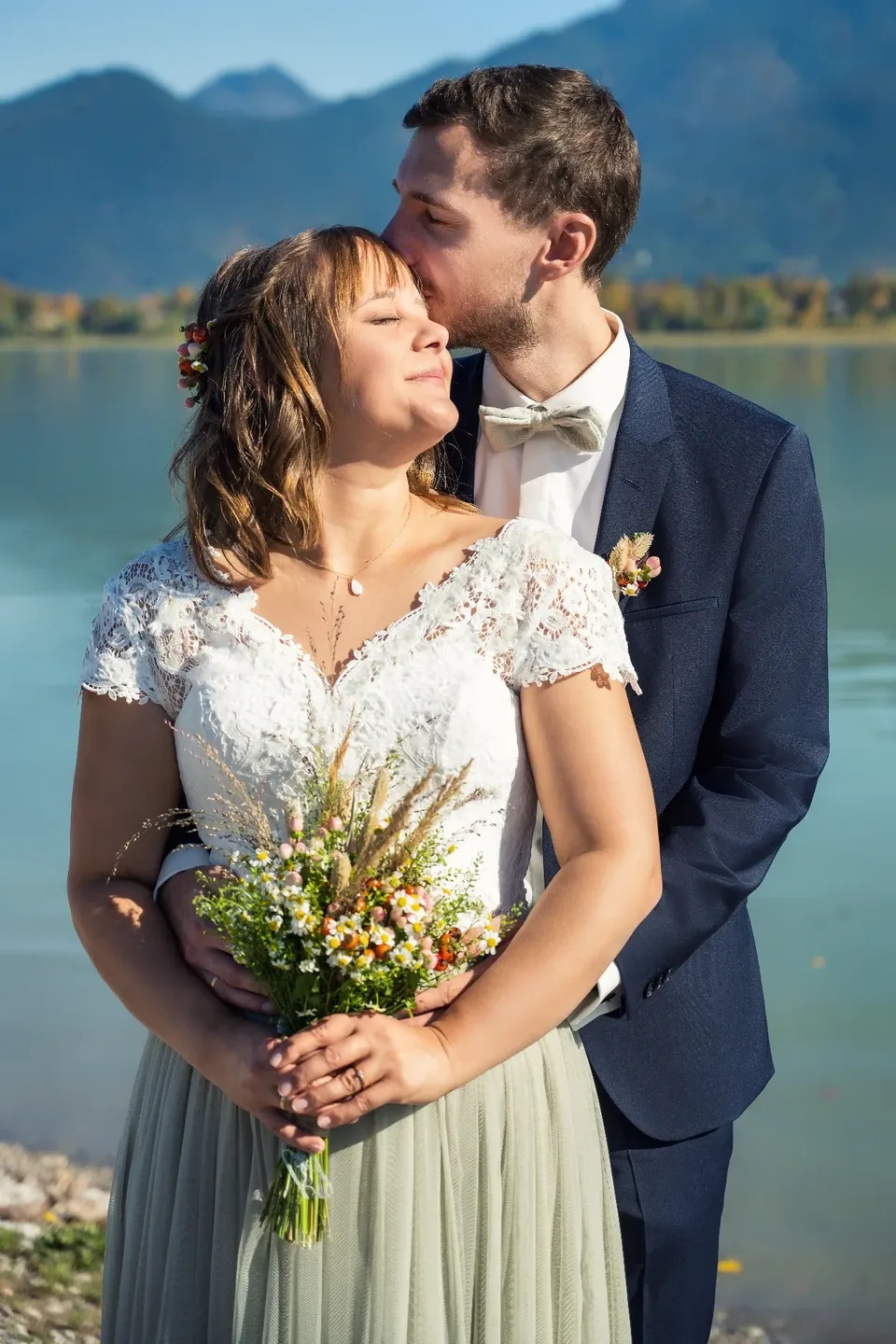 Brautstrauß im Detail - Hochzeitsfotografie Allgäu